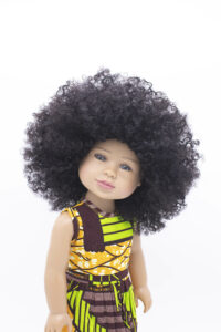 Beautiful biracial doll with natural hair