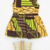 18 inch African print doll dress